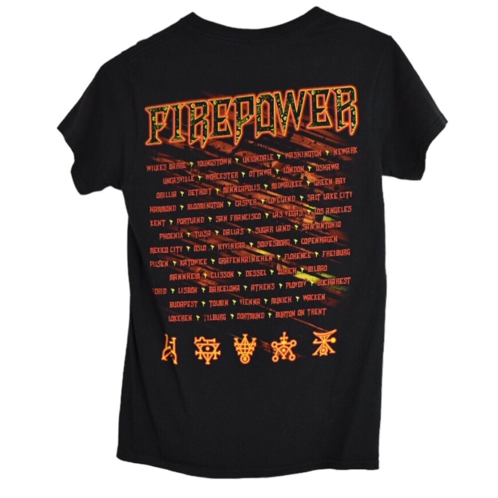 Judas Priest Tee S Unisex Adult Firepower Tour 2018 Graphic Rock Band Shirt - Picture 6 of 7